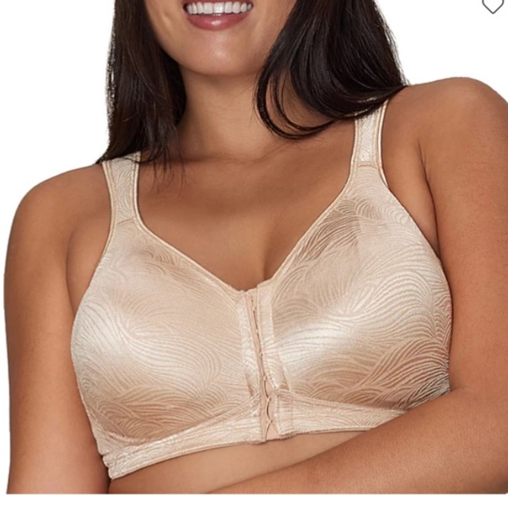 Playtex Posture Boost Front Closure Bra in Nude E525 Sz 46DD NWT